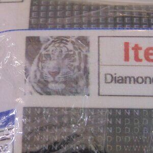 Diamond Painting White Tiger head